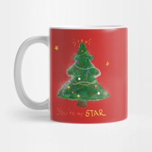 You are my star - New Year Holiday Christmas cute design Mug